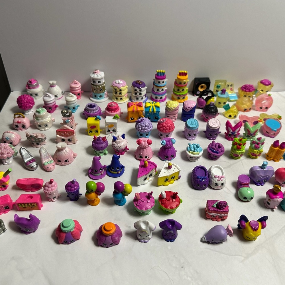 Shopkins Assorted Kids Toy Figures - Pink & Purple Collectible Set